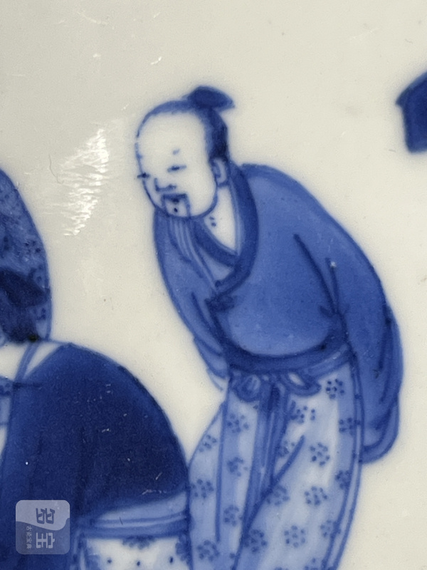 明崇祯 青花“五老观太极”笔海 - 图12